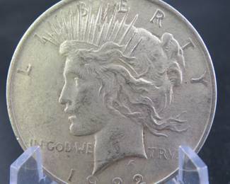 Lot 232. 1922 P Peace dollar