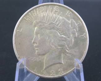 Lot 183. 1923 S Peace dollar