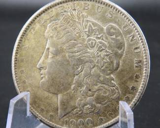 Lot 42. 1900 P Morgan silver dollar