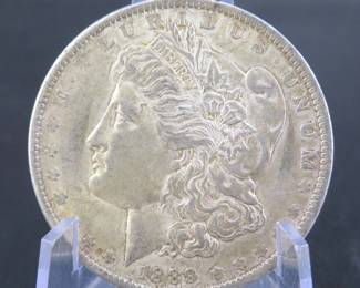 Lot 192. 1889 P Morgan silver dollar