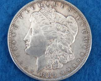 Lot 157. 1889 P Morgan silver dollar