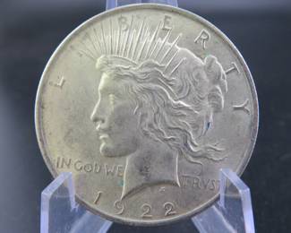 Lot 239. 1922 P Peace dollar