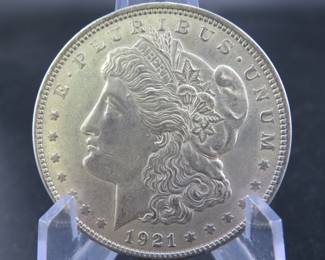 Lot 241. 1921 P Morgan silver dollar