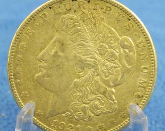 Lot 89. 1921 P Morgan silver dollar