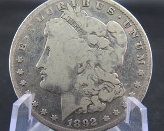 Lot 47. 1892 P Morgan silver dollar