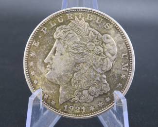 Lot 135. 1921 D Morgan silver dollar