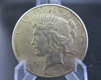 Lot 252. 1923 S Peace dollar