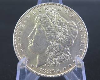 Lot 179. 1886 P Morgan silver dollar