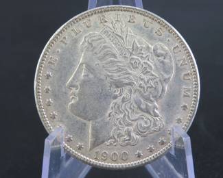 Lot 177. 1900 P Morgan silver dollar