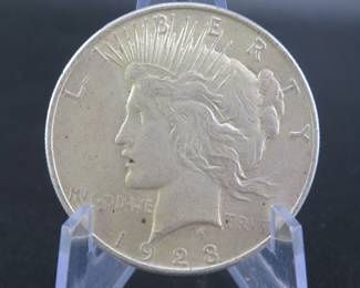 Lot 185. 1923 D Peace dollar