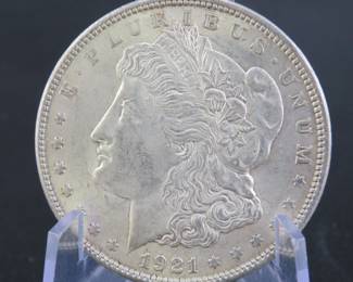 Lot 194. 1921 P Morgan silver dollar