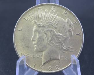 Lot 261. 1922 P Peace dollar