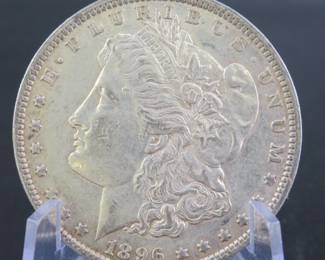 Lot 132. 1896 P Morgan silver dollar
