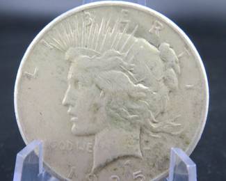 Lot 55. 1925P Peace silver dollar