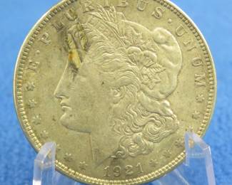 Lot 80. 1921P Morgan silver dollar