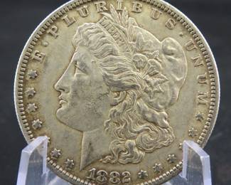 Lot 45. 1882 S Morgan silver dollar