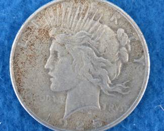 Lot 168. 1925 P Peace silver dollar