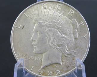 Lot 188. 1922 P Peace dollar