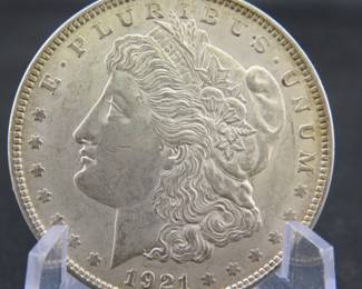 Lot 48. 1921P Morgan silver dollar