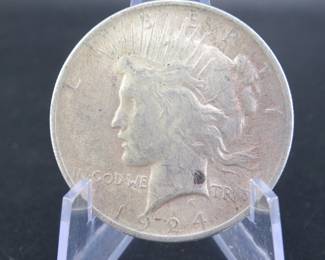 Lot 182. 1924 P Peace dollar