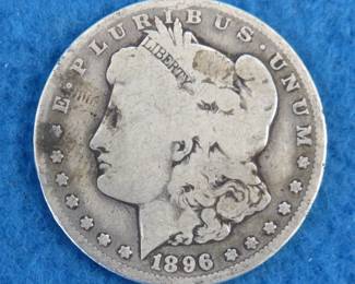 Lot 153. 1896 O Morgan silver dollar