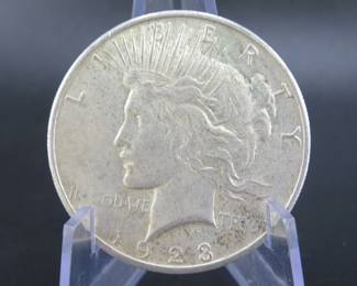 Lot 105. 1923 S Peace dollar