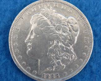 Lot 129. 1888 P Morgan silver dollar