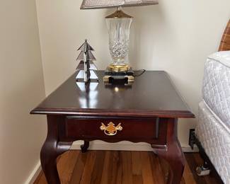 Cherry Queen Anne Side Table