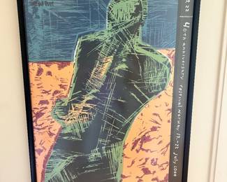limited edition poster for the 40th anniversary of the Molde Jazz Festival in Norway, held in July 2000.