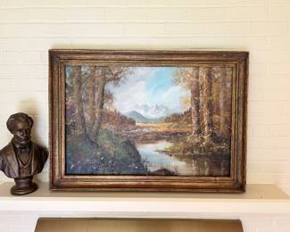 Vintage Oil Landscape