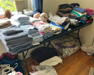 Towels, Bedding & Ladies T-Shirts, 