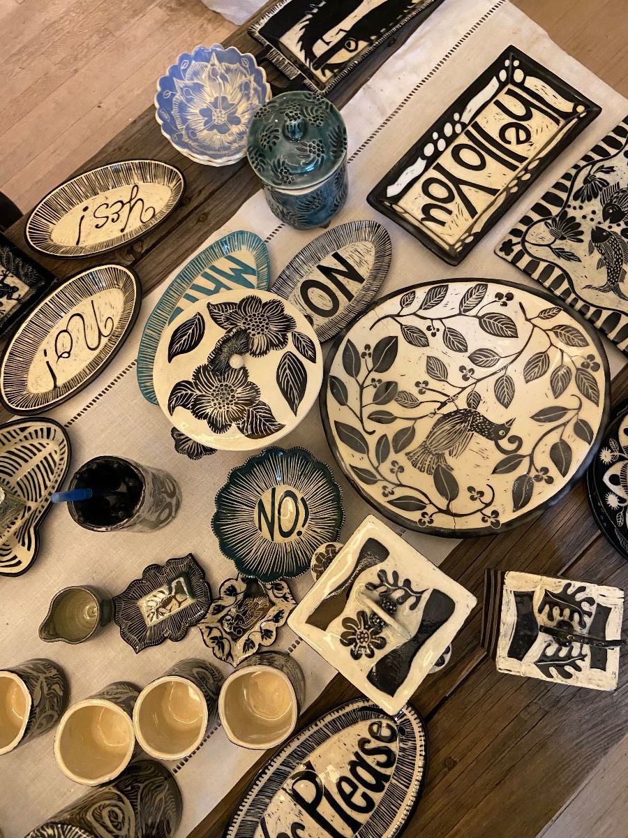 Scrafitto pottery