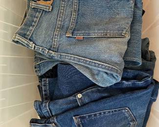 Tons of designer jeans