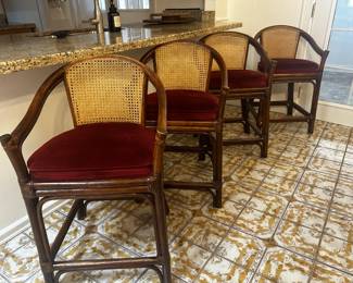 Vintage rare bar chairs