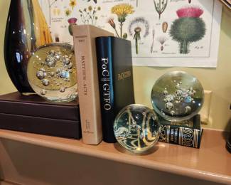 Bubble Glass Paperweights