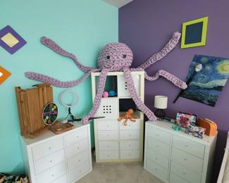 Large Whimsical Crochet Octopuss