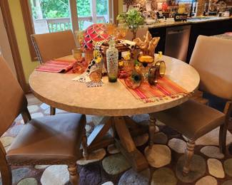 Round Dining Table and Chairs