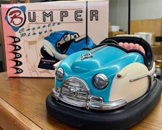 1980s Polyflame Concepts Bumper Car Novelty Radio And Cassette Player