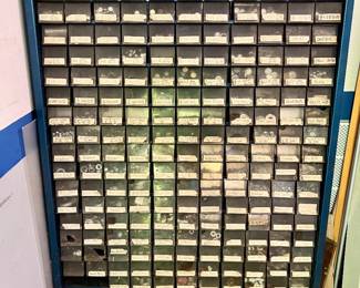 Vintage Imperial Fitting Service Center Cabinet With Contents