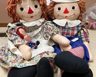 Raggedy Ann Doll and Raggedy Andy Doll