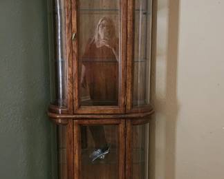 Gorgeous corner curio cabinet