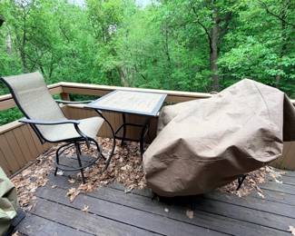 Bistro 5 piece set - Table, 2 chairs, & 2 Chair Covers