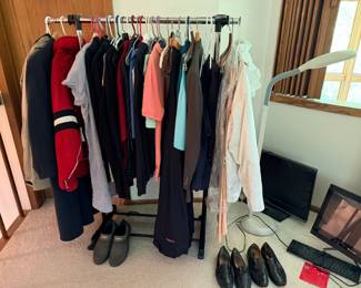 Men and womens clothing, TV, Computer Monitor