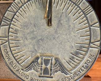Cast iron sun dial