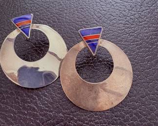 Sterling pierced earrings/Norway