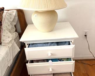Three-drawer painted nightstands/1 of 2