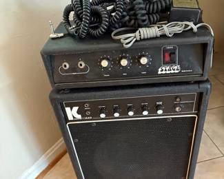 Amp, microphone, etc. for electric guitar