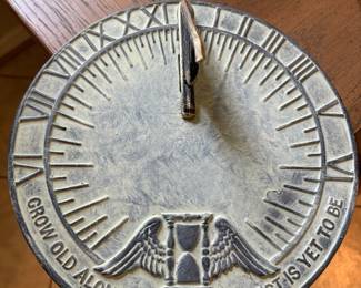 New cast iron and brass sun dial/Virginia Metalcrafters