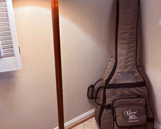 MC teak floor lamp