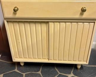 1950s cabinet with sliding doors
